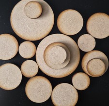 ALL SIZES Wooden Circles MDF Blank Embellishment Craft Disc Shape Laser Cut