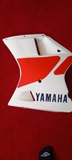 YAMAHA TZR125 RED AND WHITE LOWER FAIRING PANEL N.O.S