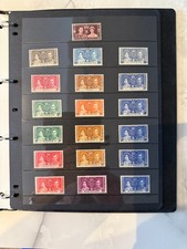 BRITISH EMPIRE - 1937 GV1 CORONATION OMNIBUS -ALL 202 STAMPS COMPLETE - MH /UMM