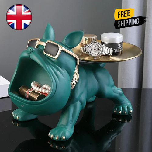 Resin bulldog statue - bulldog,