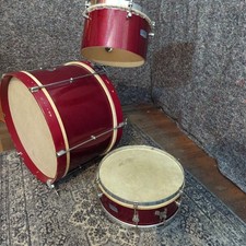 Vintage Dallas Gigster Drum Kit in Red Sparkle