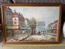 Original Vintage Oil On Canvas