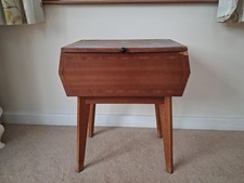 Vintage Sewing Box With Wooden