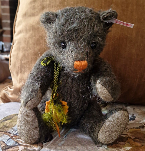 Steiff grey teddy - teddy, soft