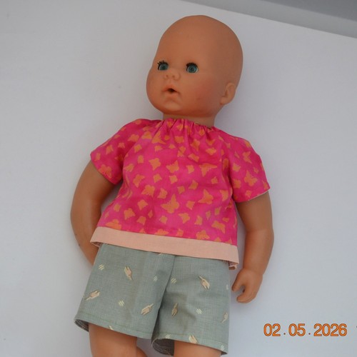 Cute baby dolls top - , shorts