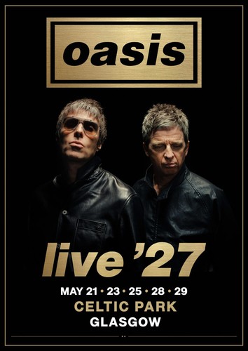 Oasis live 2027 tour poster - live,