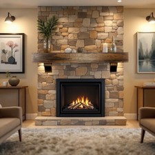 8" Deep Beam Wood Shelf