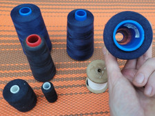 Overlocking Polyester Thread Cones Blue Bundle Sewing Seamstress Free Postage