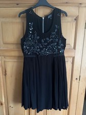 Topshop Black Sequin Dress