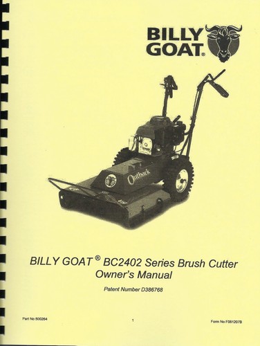 Billy goat brush cutter - billy, bc2402