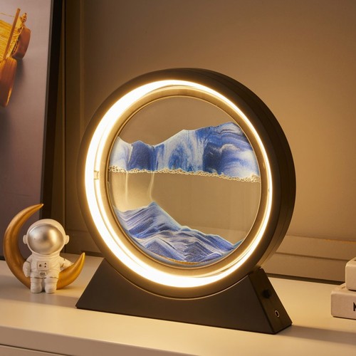 10in sand art hourglass lamp - 10in,