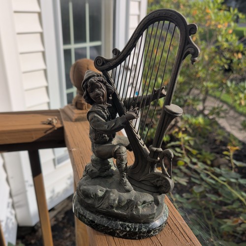 George owen signed bronze boy - george,