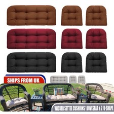 3 PCS Wicker Chair Cushion Set