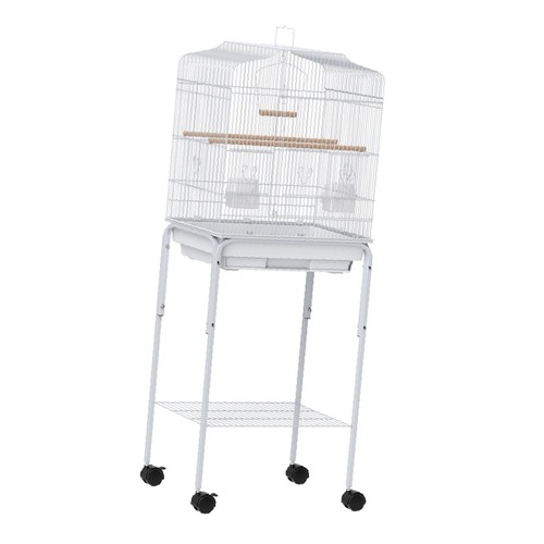 Large bird cage with - with, stand
