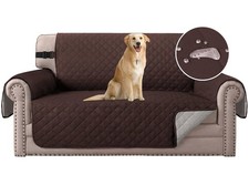 H.Versailtex Reversible 2 Seater Sofa Cover, Water Resistant Slipcover - Brown