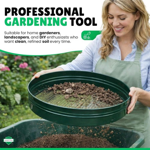Large garden sieve riddle for - large,