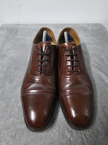 Loake brown leather oxford - brown,