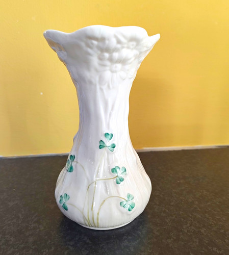 Belleek shamrock vase - belleek,