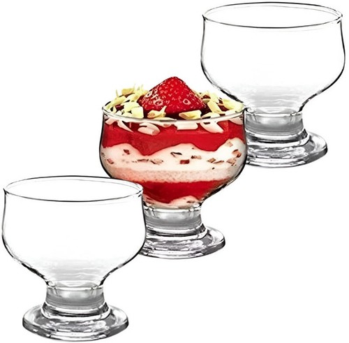 Set glass dessert bowls - set, 6