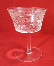 Vintage Antique  Pall Mall Lady Hamilton champagne cut glass crystal  11.5cm 