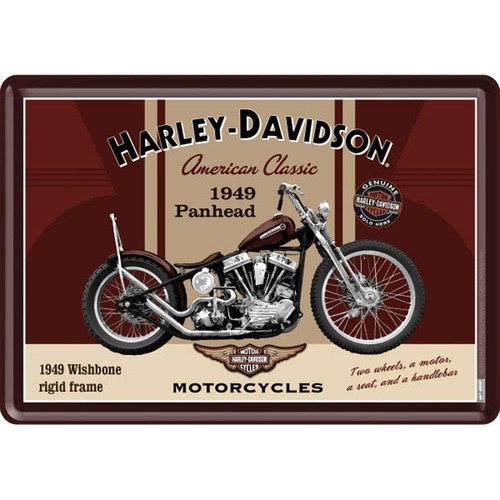 Metal card harley davidson - harley,