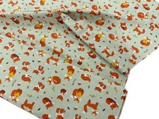 Fox Cotton Fabric Woodland