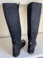  Ted Baker Fondine Tall Leather Riding Boots Black Women’s UK 5 EU 38 RRP £300