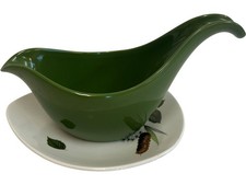 Midwinter Stylecraft Riverside Green Gravy Boat with Plate Set