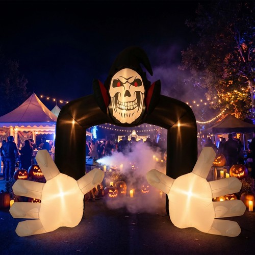 Stacked inflatable pumpkins - stacked,