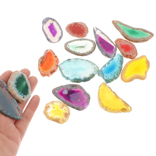 Pcs agate slice precious - ,