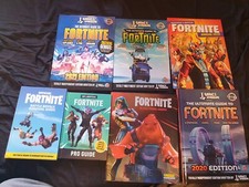x7 Fortnite Books Guides Annuals Sticker Album Lot