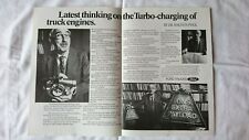 FORD Turbo Charging Charger Turbocharger Truck Lorry Engine Flyer Brochure