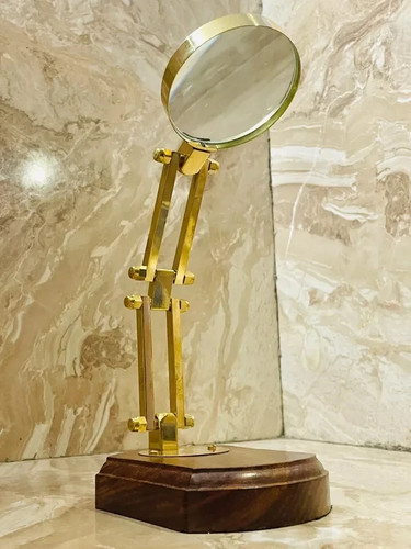 Brass magnifying glass - brass, with