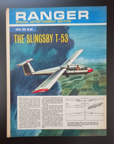 Slingsby glider advert - slingsby, t-53
