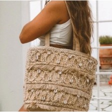 NEW Salt+Umber Seashell Tote