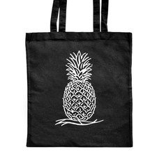 'Pineapple' Classic Black Tote
