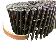 2.5 x 64mm 15 Degree Flat Wound Bright Smooth Coil Nails