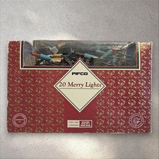 Vintage Pifco Christmas Lights 20 Merry Lights Multicoloured In Original Box