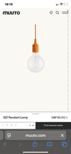 Muuto E27 Pendant Light BULB, BRAND NEW, NEVER USED, PERFECT CONDITION.