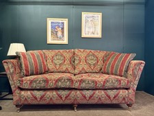 Duresta Ruskin Large 3 Seater Sofa In Alnwick Russet Stone Fabric