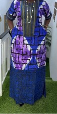 African Ankara Bubu Dress Full