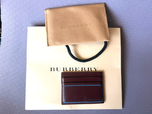 Burberry leather card holder - leather, |