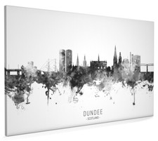 Dundee Skyline, Poster, Canvas or Framed Print, watercolour painting 11570