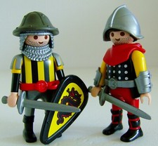 Playmobil Knight Figures with Weapons and Armor