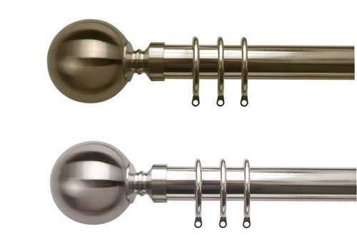 35mm satin silver - silver, globe