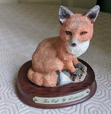 Fox Cub ornament On Wooden