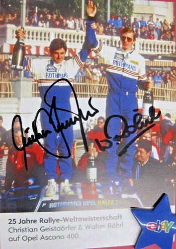 Rally autograph röhrl ghost - autograph,