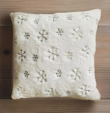 Set Of 2 White Christmas Furry