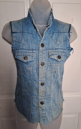 Women 1970s demin gilet - 1970s,