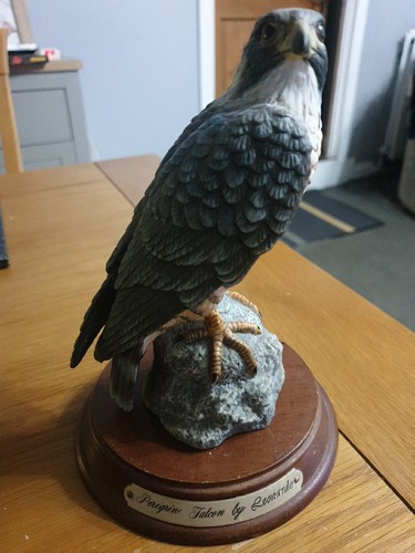Peregrine falcon figurine by - peregrine, falcon.